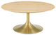 Tulip 36" Wood Coffee Table-Gold Natural