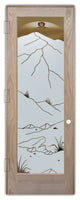 Interior Prehung Door or Interior Slab Door - Mountains Foliage - Oak - 24"...