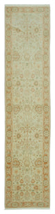 Rug N Carpet - Handmade Oriental 2' 8" x 11' 10" Runner Oushak Area Rug