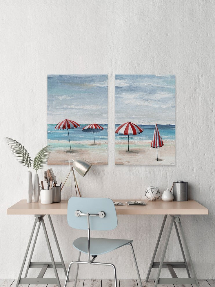 Umbrella Sticks Diptych, 32"x24"