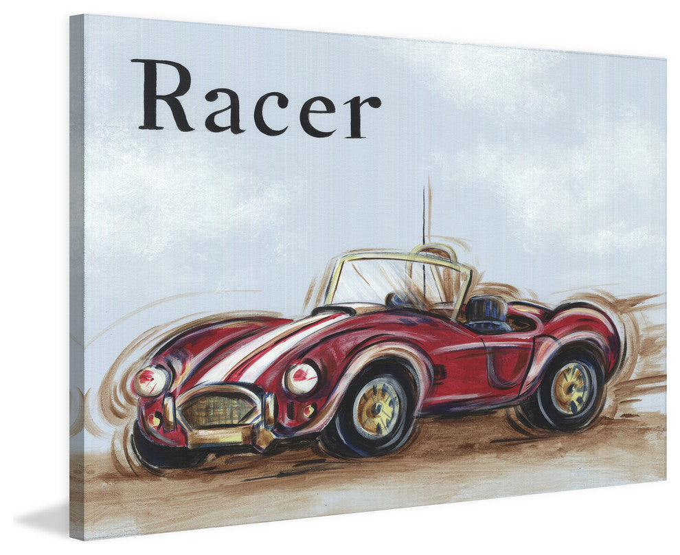 Marmont Hill, "Racer" by Reesa Qualia Painting Print on Wrapped Canvas, 30x20