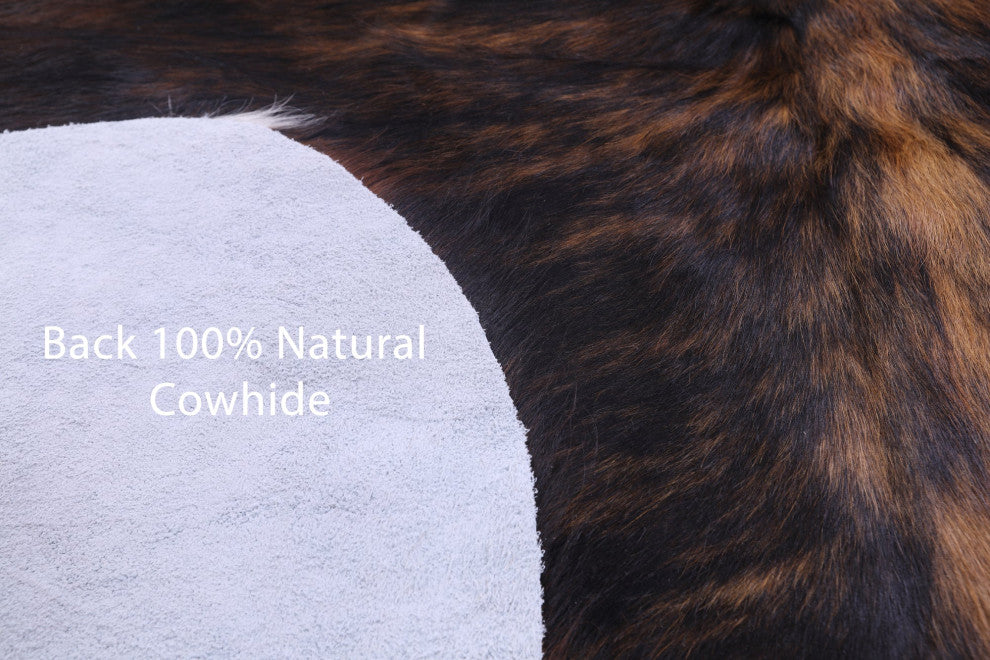 Organic Natural Hair-On Cowhide Area Rug 7' 3" X 5' 8" C1602