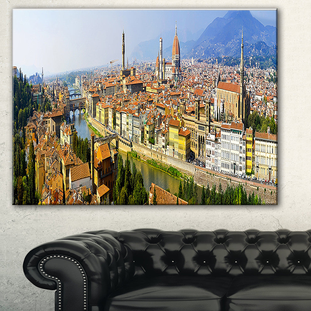 "Florence Panoramic View" Canvas Print