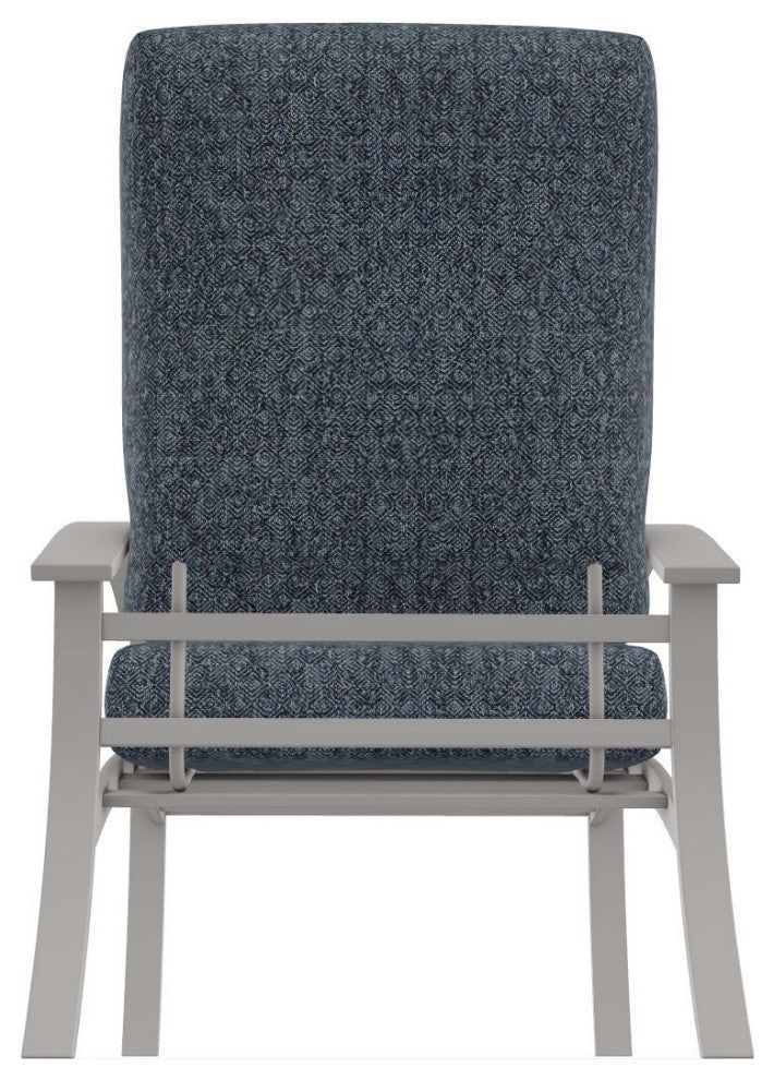 Belle Isle Cushion Deep Seating Outdoor Armchair, Restore Indigo/Warm Gray