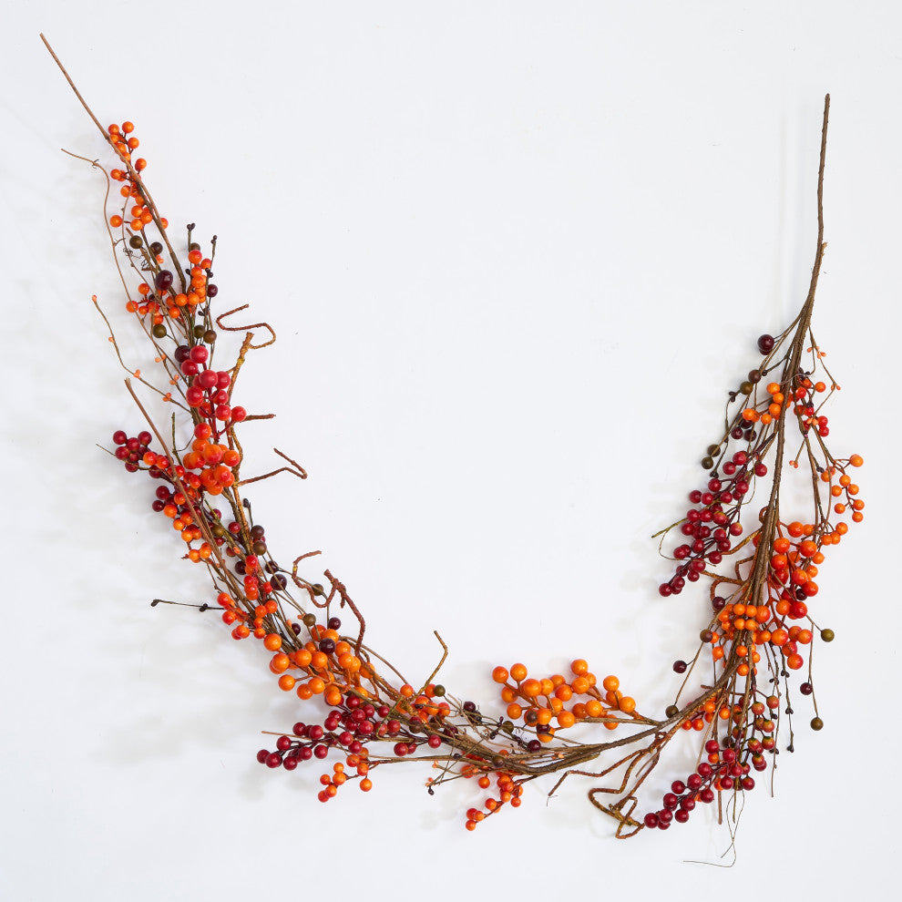 60" Fall Berry Garland With Twigs