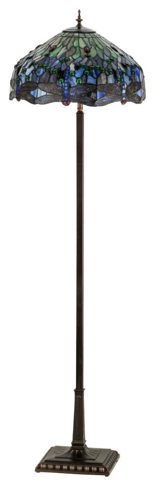67H Tiffany Hanginghead Dragonfly Floor Lamp