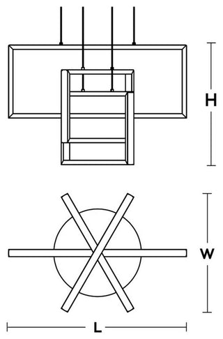 Cole, 24" LED Pendant, Gold