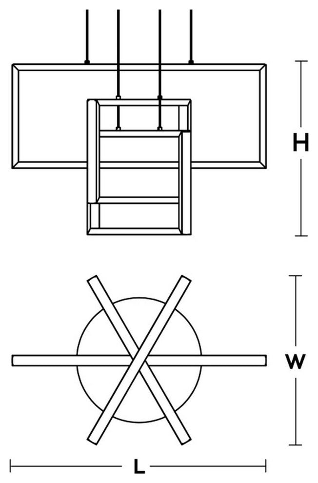 Cole, 24" LED Pendant, Gold