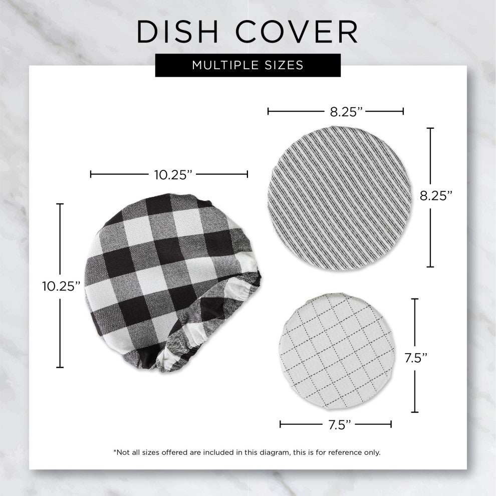 DII Asst French Blue Farmhouse Woven Dish Cover (Set of 3)