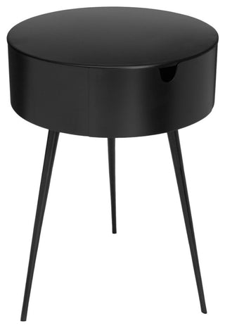 Bali Metal Side Table/Nightstand, Black