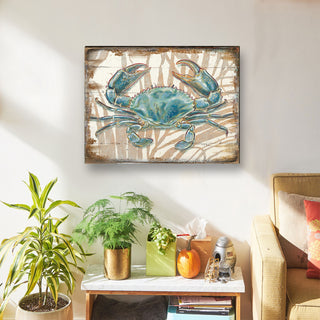 Scenic Crab Wooden Block, 24 X 18