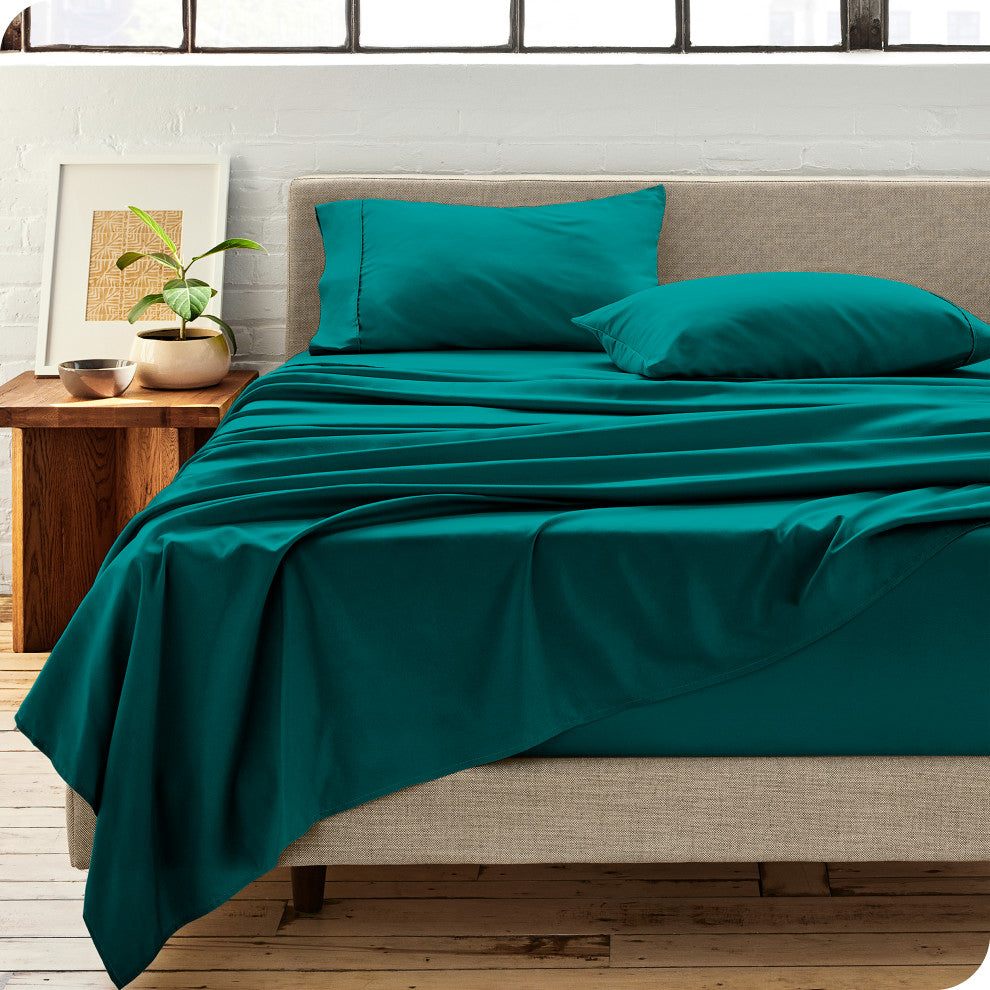 Bare Home Microfiber Pillowcases - Set of 2, Emerald, King