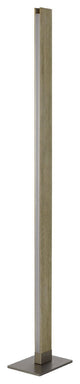 61 Inch Wood Floor Lamp Dimming LED Column, Brown