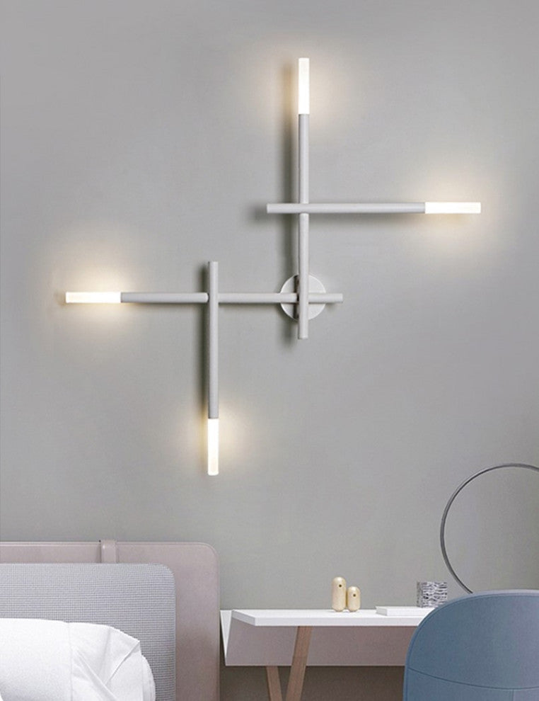 Manises | Modern Minimalist LED Wall Lamp, White, 4 Heads, Warm Light