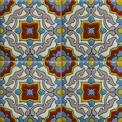 4.2x4.2 9 pcs Alhambra Bolzano Mexican Tile