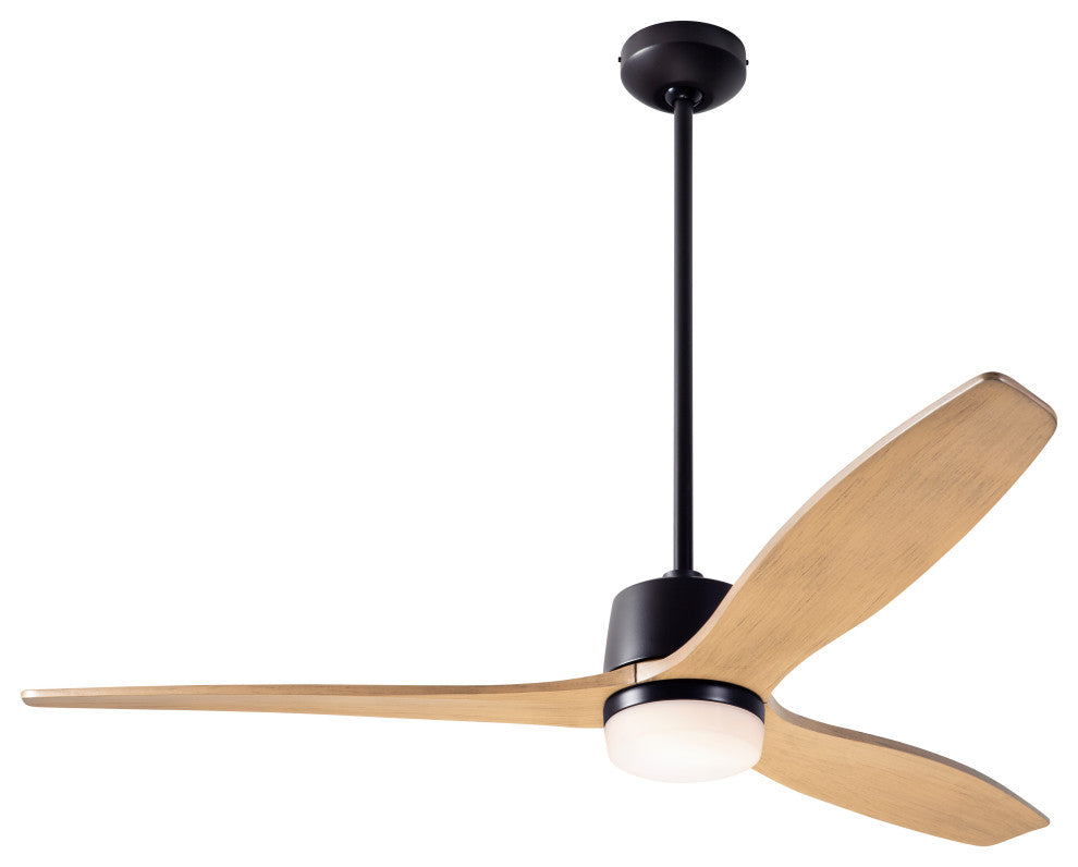 Arbor Fan, Dark Bronze, 54" Maple Blades With LED, Wall Control