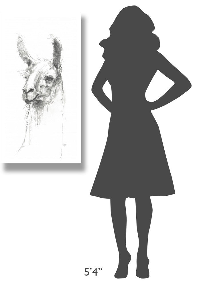 "Bianca Pencil" Digital Paper Print by Avery Tillmon, 20"x38"