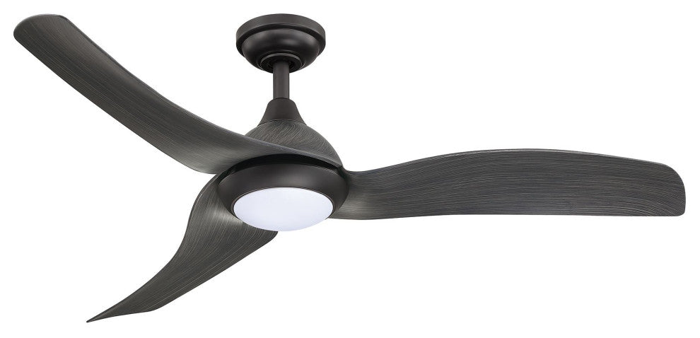 52 in Modern LED Ceiling Fan in Dark Bronze