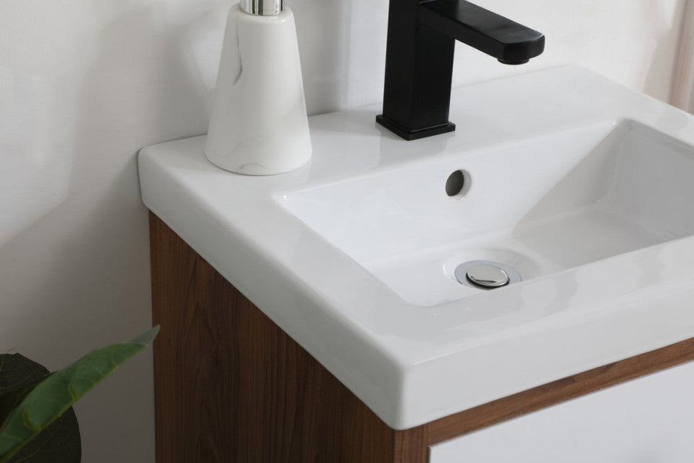 Beatrice 18" Bathroom Vanity, Matte White
