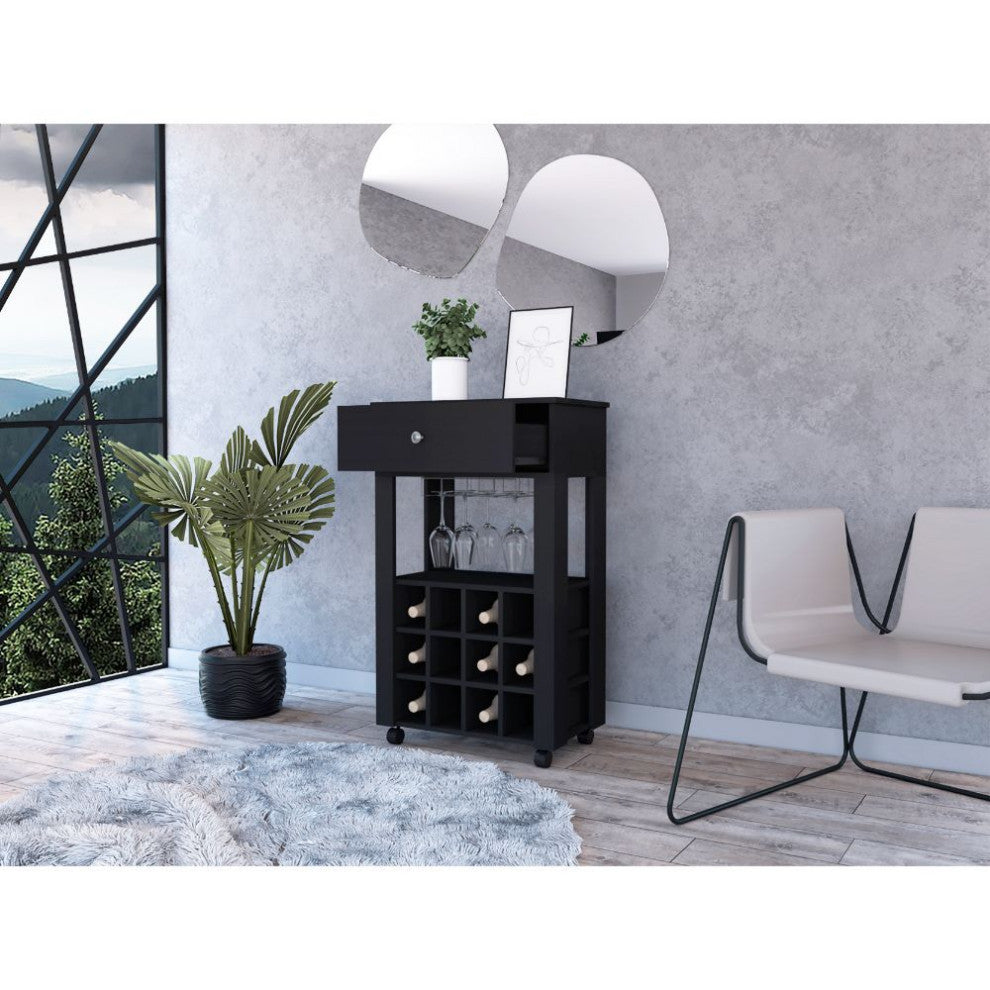 Ace Bar Cart, Black