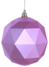 Vickerman 6" Pink Matte Geometric Ball 4-Pack, M177479Dm