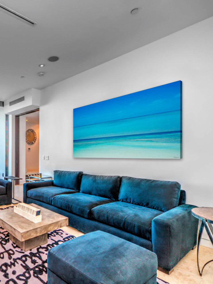 "Clear Blue" Print on Canvas, 60"x30"