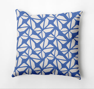 Kaleidoscope Graffiti Outdoor Pillow, Blue, 20"x20"