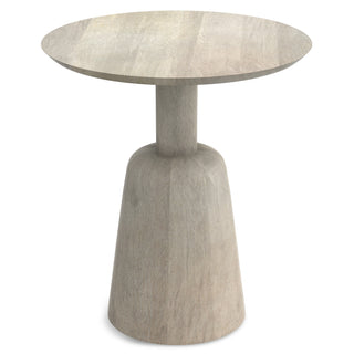 Finchley SOLID MANGO WOOD Side Table, White Wash