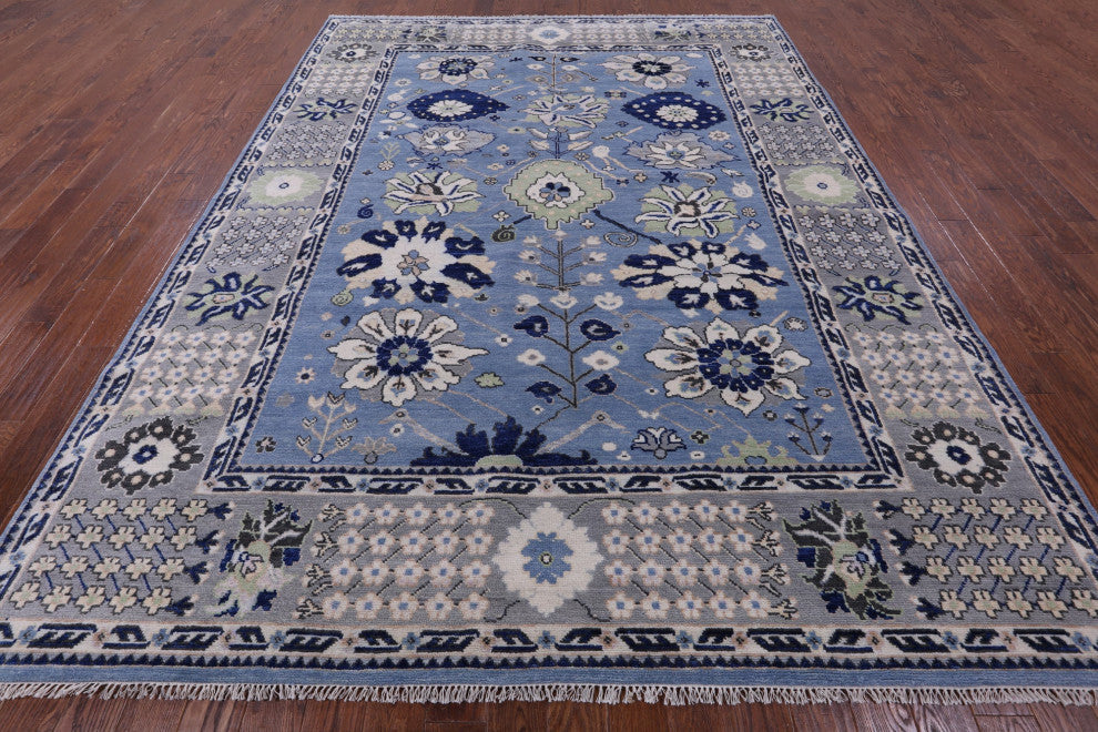 9' 2" X 12' 2" Turkish Oushak Handmade Wool Rug - Q13578