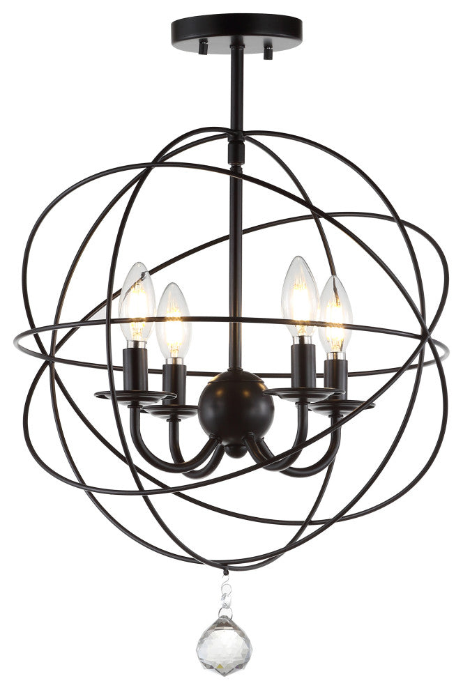 Alma 12" Metal LED Flush Mount, Oil Rubbed Bronze