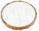 Carmelo 15" Round Marble and Wood Serving Board