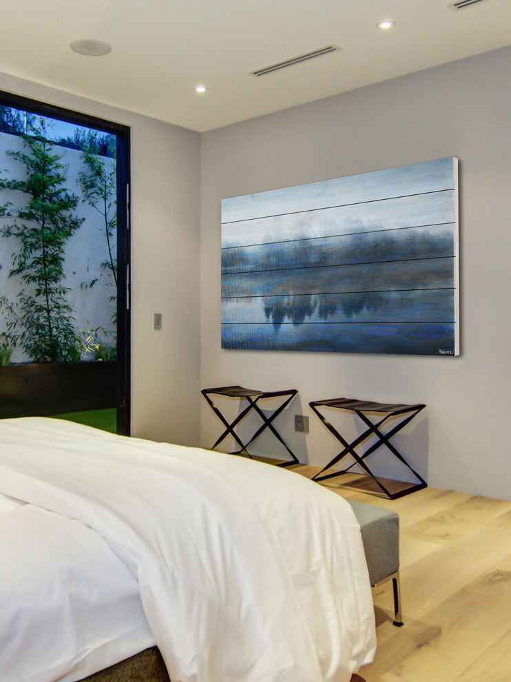 "Lake Marmont" Wall Art on Wood, 45"x30"