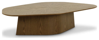 Roche Coffee Table, Brown Ash, Height: 11.4