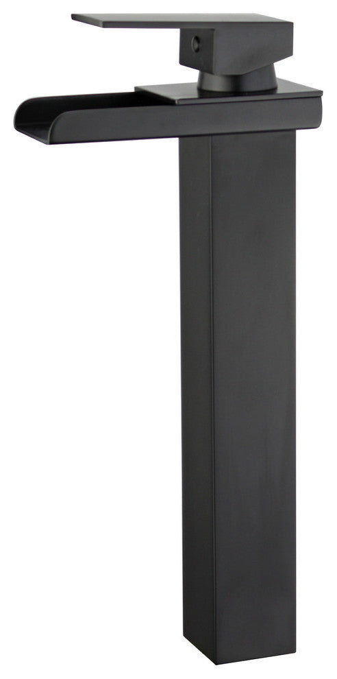 Oviedo Single Handle Bathroom Vanity Faucet, Black