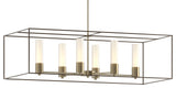 Portico Pendant, Soft Gold, Bronze Accent