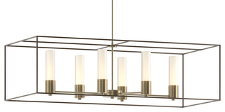 Portico Pendant, Soft Gold, Bronze Accent