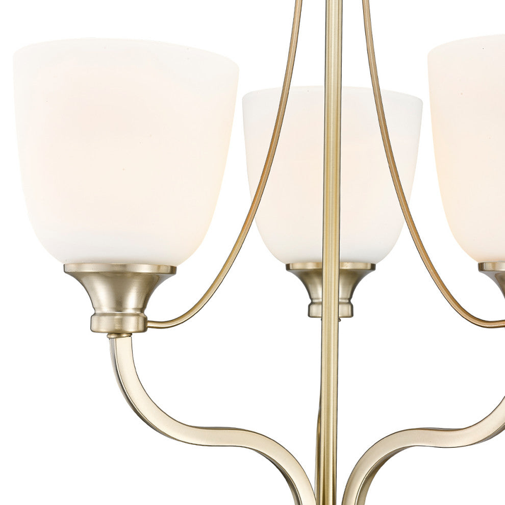 Alberta 3 Light 18" Modern Gold Chandelier