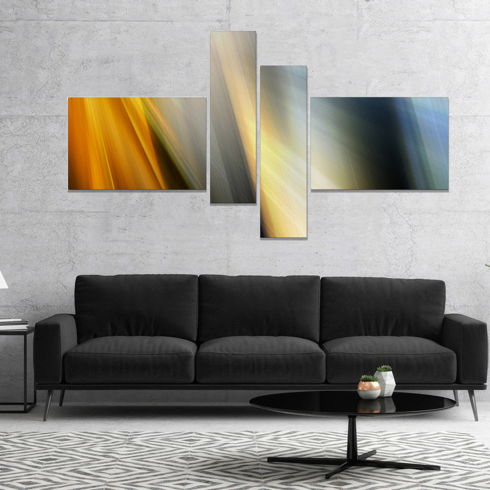 Rays of Speed Vertical, Abstract Canvas art print, 60"x32", 4 panels