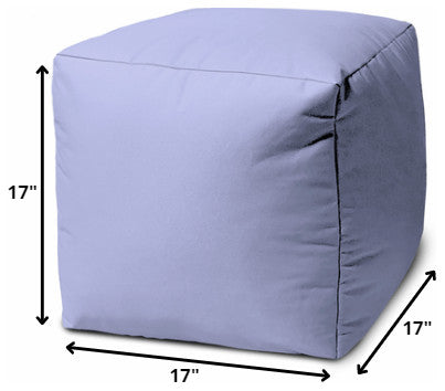17  Cool Pastel Purple Solid Color Indoor Outdoor Pouf Ottoman