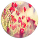Poppy Flowers On Light Background, Flower Large Disc Metal Artwork, 23"