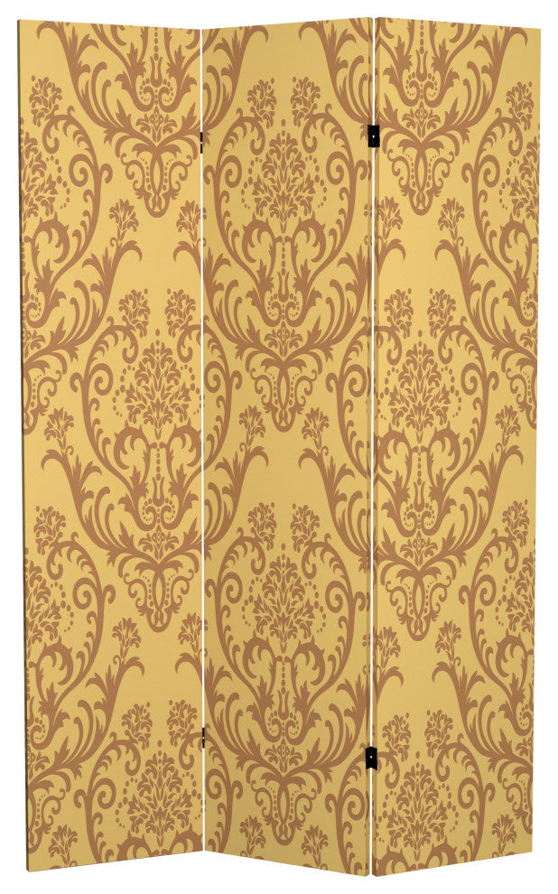 6'' Tall Double Sided Damask Room Divider