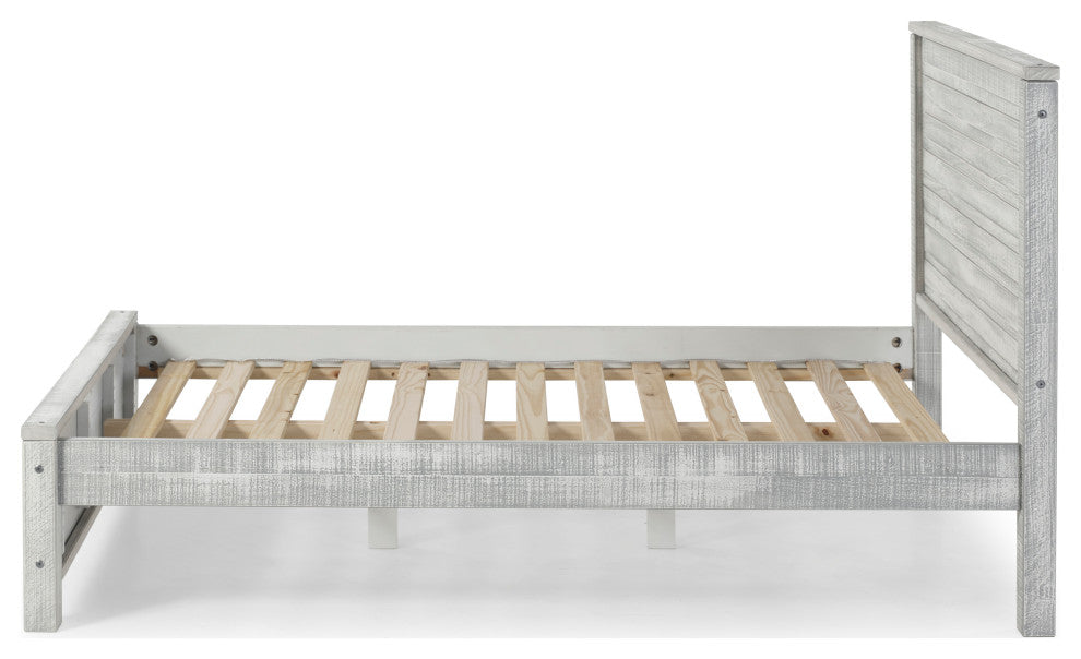 Panel Full Bed, Gray