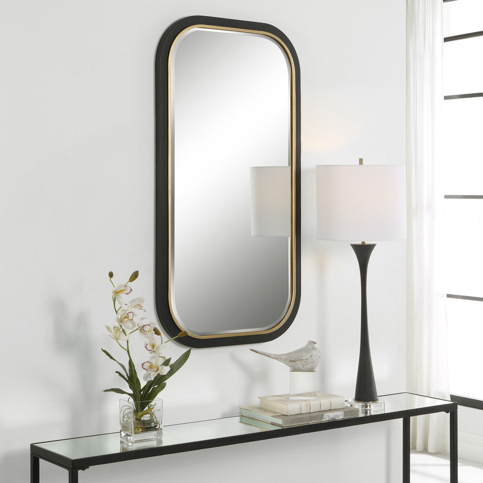 Uttermost 09880 Nevaeh Curved Rectangle Mirror