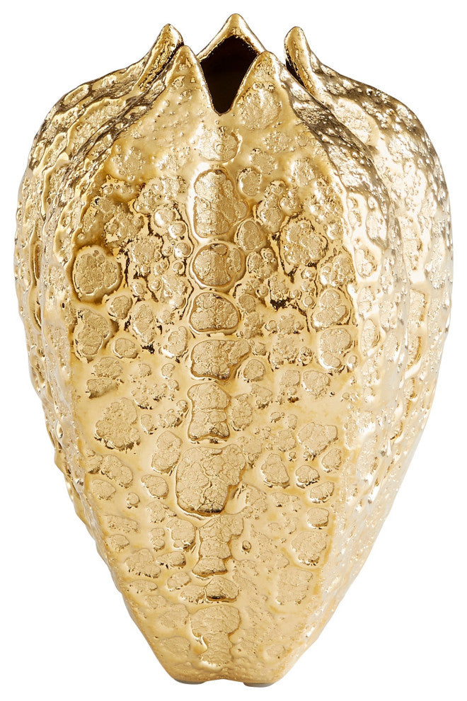 Pores Vase, Gold Medium