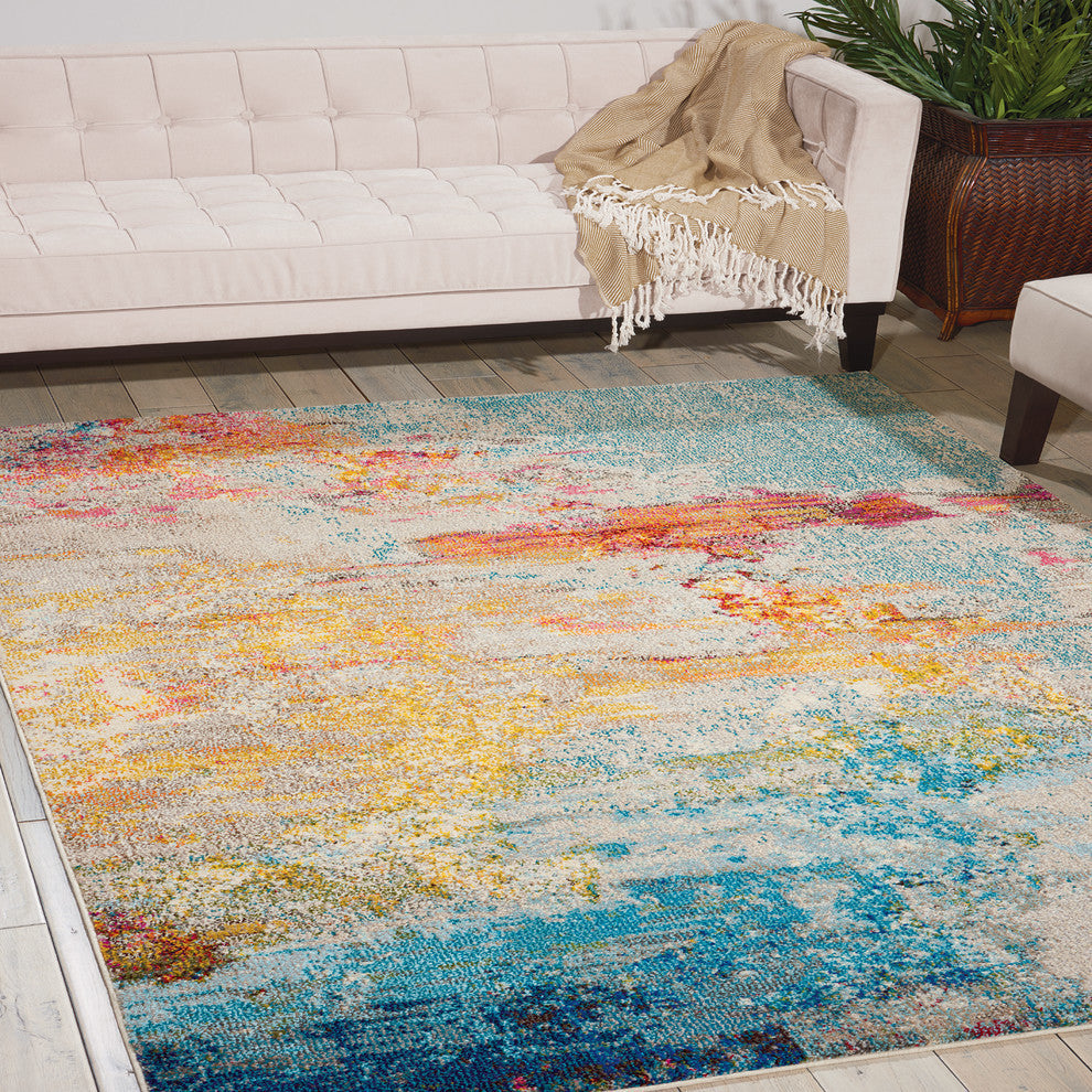 Nourison Celestial 5'3" x 7'3" Sealife Modern Indoor Area Rug