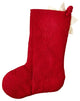 Poinsettia Christmas Stocking in Red