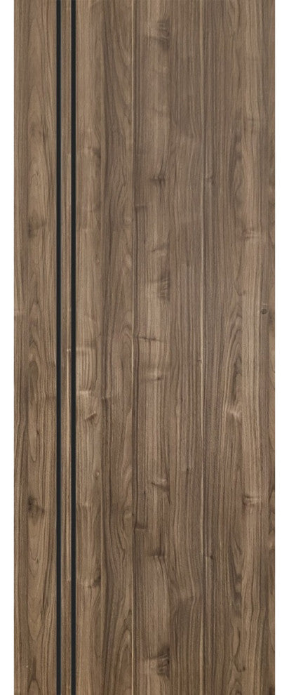 Slab Barn Door Panel 30 x 80 | Planum 0016 Walnut with  | Sturdy Finished