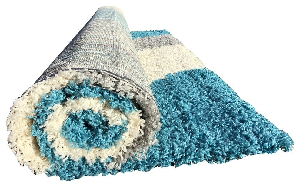 Bella Antibacterial Shag Area Rug, 5' Round