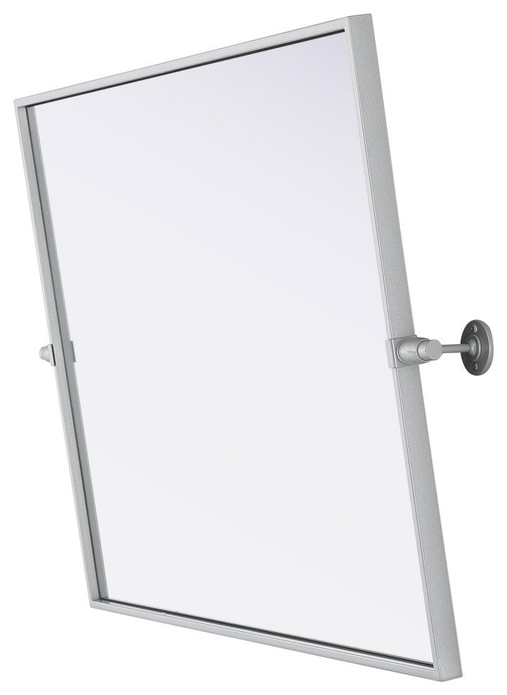 Home Living 24x32 Pivot Mirror, Silver