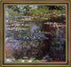 Claude Oscar Monet WaterLilies Framed Premium Canvas Print, 20"x20"